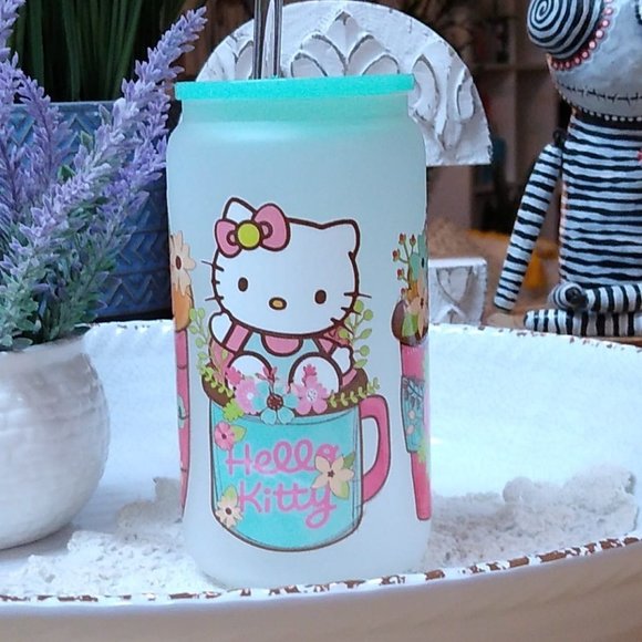 hello kitty 16oz frosted can glass - Picture 1 of 2